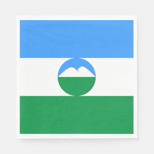 Serviette En Papier Drapeau de Kabardino-Balkarie