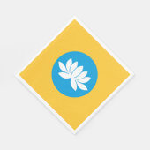 Serviette En Papier Drapeau de Kalmoukie (Coin)