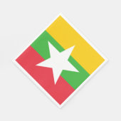 Serviette En Papier Drapeau de la Birmanie (Coin)