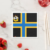 Serviette En Papier Drapeau de la caideur serviettes (En situation)