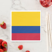 Serviette En Papier Drapeau de la Colombie (En situation)