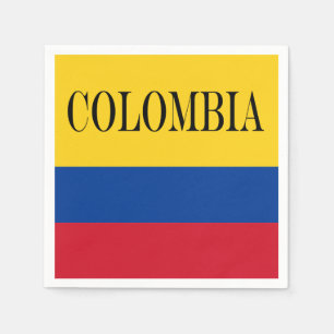 Serviette En Papier Drapeau de la Colombie Bandera De Colombie