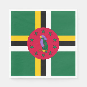 Serviette En Papier Drapeau de la Dominique