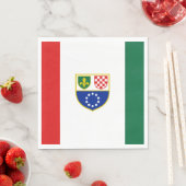 Serviette En Papier Drapeau de la Fédération de Bosnie-Herzégovine (En situation)