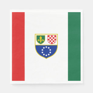 Serviette En Papier Drapeau de la Fédération de Bosnie-Herzégovine