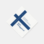 Serviette En Papier Drapeau de la fête nationale finlandaise (Coin)