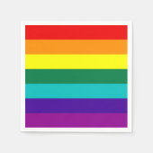 Serviette En Papier Drapeau de la Fierté arc-en-ciel 7 bandes (Devant)