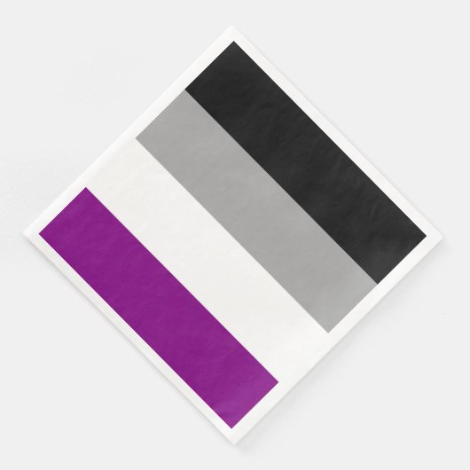 Serviette En Papier Drapeau de la fierté asexuelle (Coin)