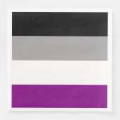 Serviette En Papier Drapeau de la fierté asexuelle (Devant)