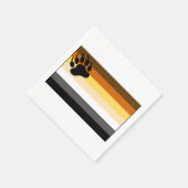 Serviette En Papier Drapeau de la fierté de l'ours gay (Coin)