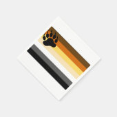 Serviette En Papier Drapeau de la fierté de l'ours gay (Coin)