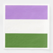 Serviette En Papier Drapeau de la fierté queer (Devant)