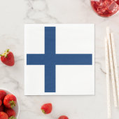 Serviette En Papier Drapeau de la Finlande (En situation)