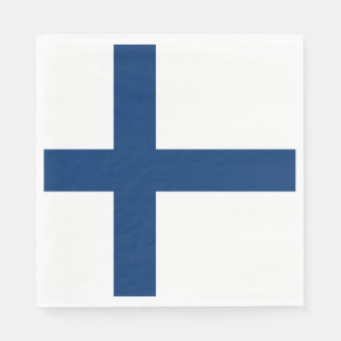 Serviette En Papier Drapeau de la Finlande