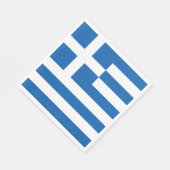 Serviette En Papier Drapeau de la Grèce (Coin)