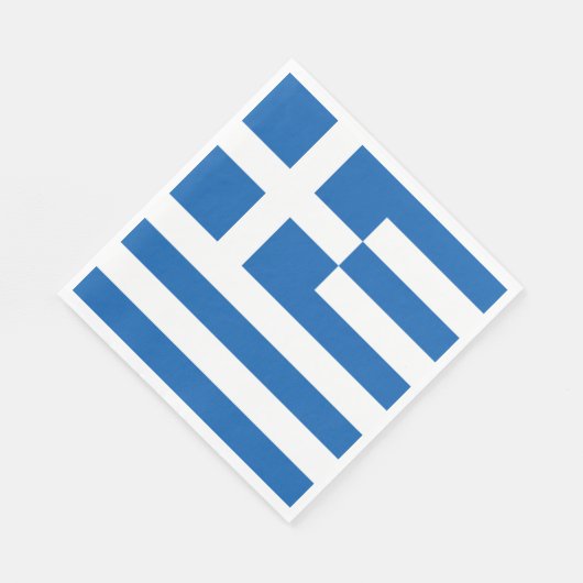 Serviette En Papier Drapeau de la Grèce (Coin)