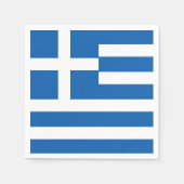 Serviette En Papier Drapeau de la Grèce (Devant)