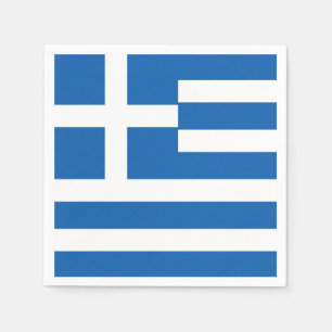 Serviette En Papier Drapeau de la Grèce
