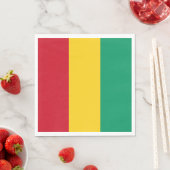 Serviette En Papier Drapeau de la Guinée (En situation)