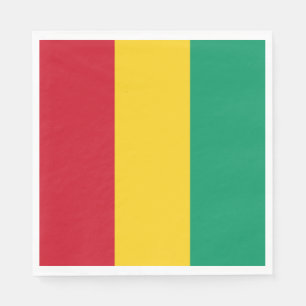Serviette En Papier Drapeau de la Guinée