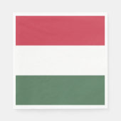 Serviette En Papier drapeau de la Hongrie (Devant)