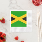Serviette En Papier Drapeau de la Jamaïque (En situation)