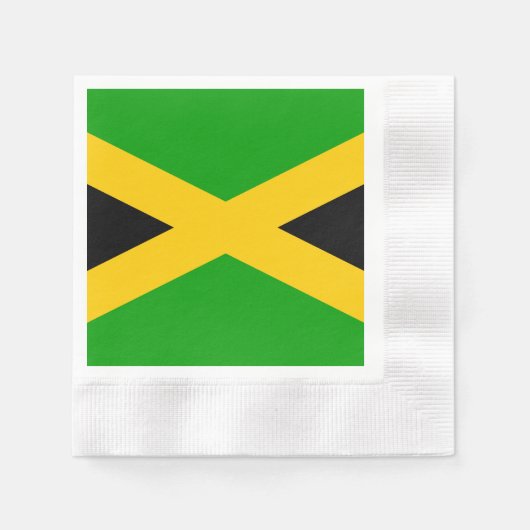 Serviette En Papier Drapeau de la Jamaïque (Devant)