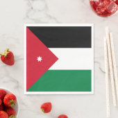 Serviette En Papier Drapeau de la Jordanie (En situation)