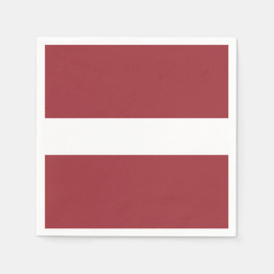 Serviette En Papier Drapeau de la Lettonie