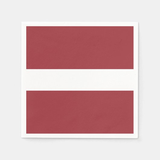 Serviette En Papier Drapeau de la Lettonie (Devant)