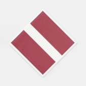 Serviette En Papier Drapeau de la Lettonie (Coin)