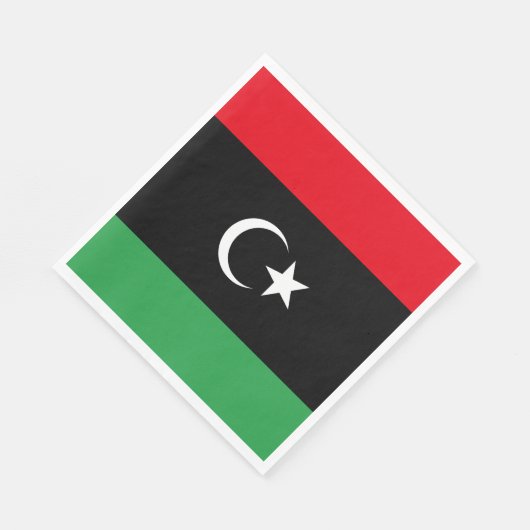 Serviette En Papier Drapeau de la Libye (Coin)