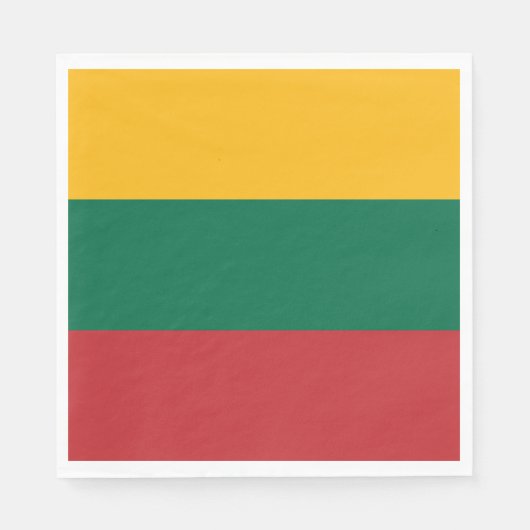Serviette En Papier Drapeau de la Lituanie (Devant)