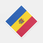 Serviette En Papier Drapeau de la Moldavie (Coin)
