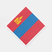 Serviette En Papier Drapeau de la Mongolie (Coin)