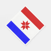 Serviette En Papier Drapeau de la Mordovie (Coin)