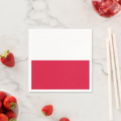 Serviette En Papier Drapeau de la Pologne (En situation)