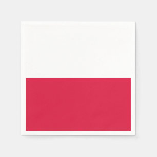 Serviette En Papier Drapeau de la Pologne