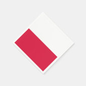 Serviette En Papier Drapeau de la Pologne (Coin)
