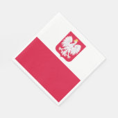 Serviette En Papier Drapeau de la Pologne (Coin)