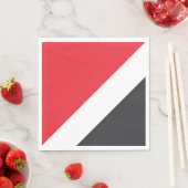 Serviette En Papier Drapeau de la Principauté de Sealand (En situation)