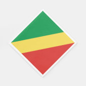 Serviette En Papier Drapeau de la République du Congo (Coin)