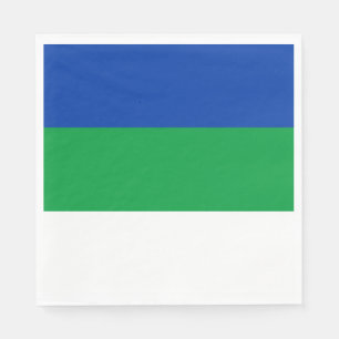 Serviette En Papier Drapeau de la République Komi