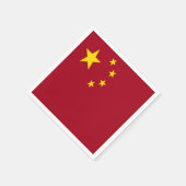 Serviette En Papier Drapeau de la République populaire de Chine (Coin)