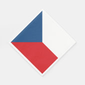 Serviette En Papier Drapeau de la République tchèque (Coin)