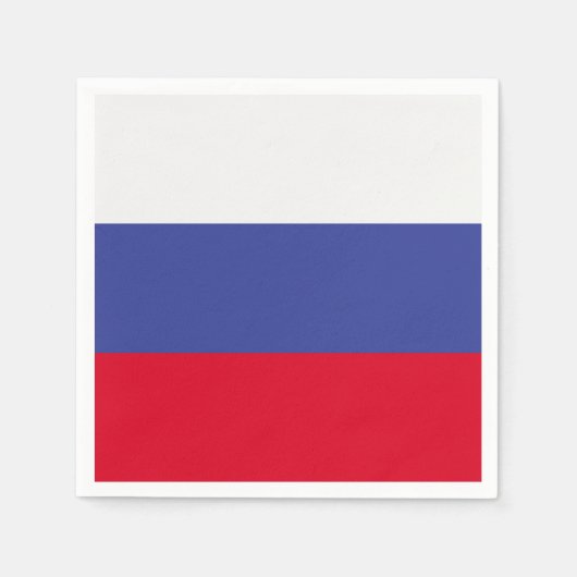Serviette En Papier Drapeau de la Russie (Devant)