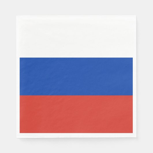 Serviette En Papier Drapeau de la Russie (Devant)