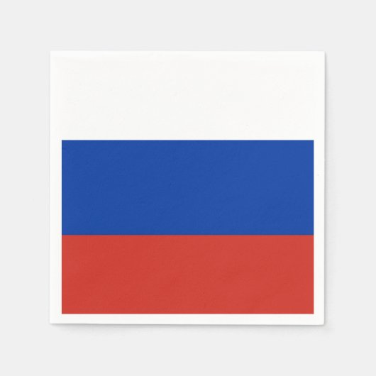 Serviette En Papier Drapeau de la Russie (Devant)