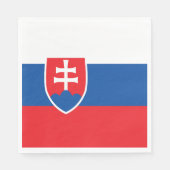 Serviette En Papier Drapeau de la Slovaquie (Devant)