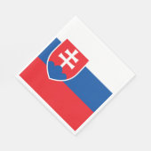 Serviette En Papier Drapeau de la Slovaquie (Coin)